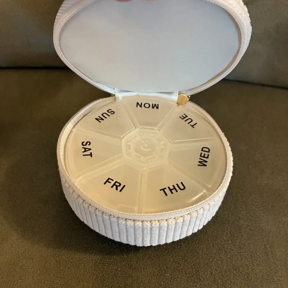 NWOT Altar'd State Corduroy Embellish Heart Pill Box - Picture 5 of 9